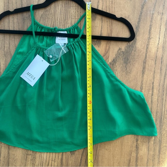 NWT Misa Los Angeles Saana Top Flowy High Neck Halter Vacation Getaway Sz Large - Picture 13 of 13